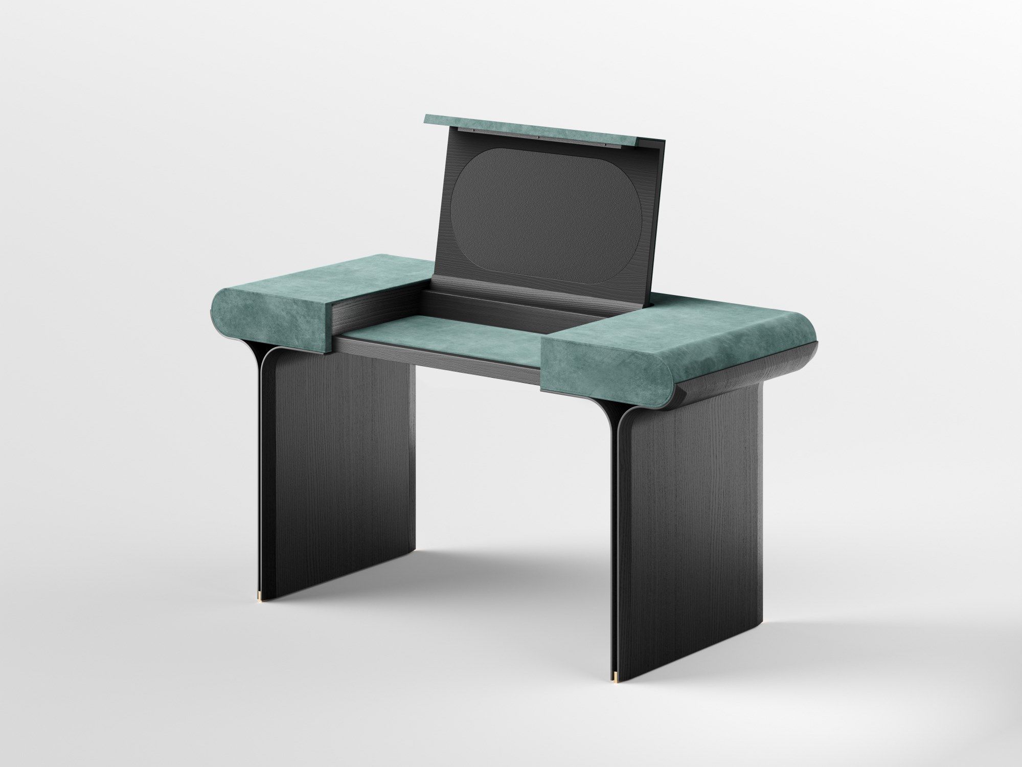 Туалетный столик с кожаной обивкой и пепельной основой Gallotti&Radice Stami ARCH-00056644 - Вид №2