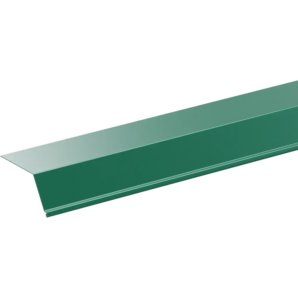 Планка карнизная 65x100x2000 мм 0.4 мм RAL 6005 зеленый ВЕГА STLM-2005845