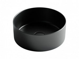 CN6032MB Умывальник чаша накладная круглая (цвет Чёрный Матовый) 358*358*137мм Ceramica Nova ELEMENT