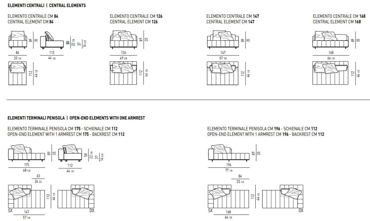 Ткань диван Minotti Freeman ARCH-00060440 - Вид №23