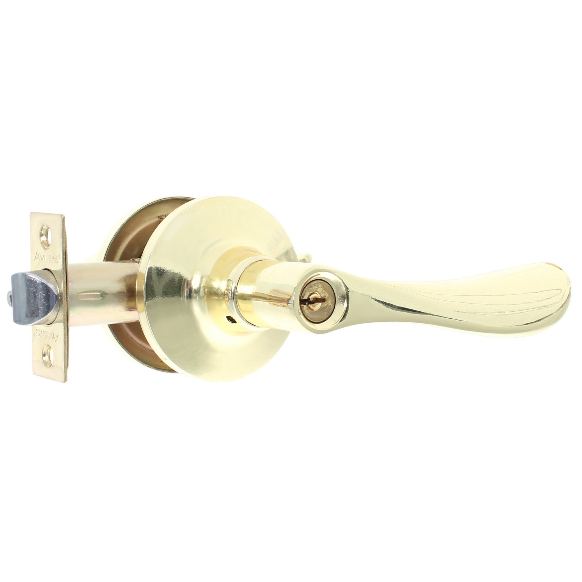 82001729 Ручка-защёлка 8091-01-G, с ключом и фиксатором, сталь, цвет золото STLM-0016921 AVERS