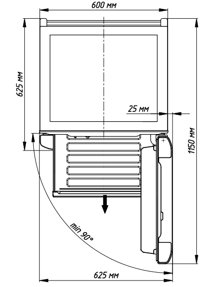 5348104 Холодильник с морозильником   Бирюса 6032 белый STDN-0067604 - Вид №12
