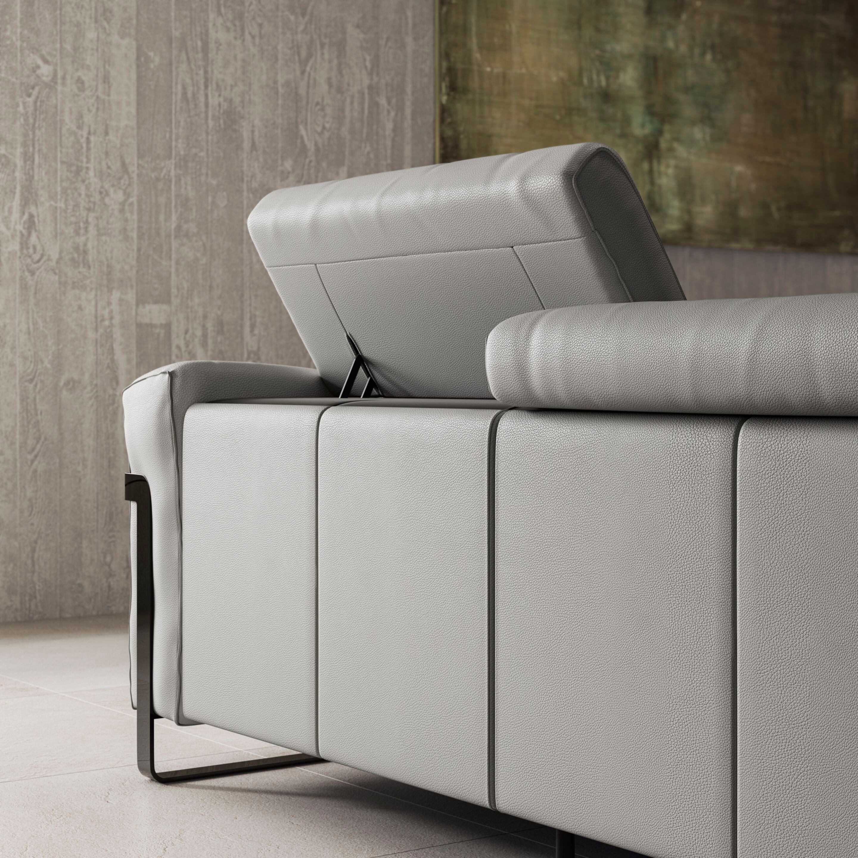 Угловой диван с откидной спинкой из ткани Natuzzi Italia Fidelio ARCH-00044031 - Вид №7