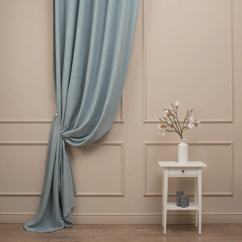 Ткань 1 п/м рогожка Wale 330 см 400 г/м² цвет тиффани TEX REPUBLIC STLM-2056148