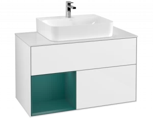 Villeroy&Boch Тумба под раковину Прямоугольная версия F111GSGF Finion Glossy White Lacquer