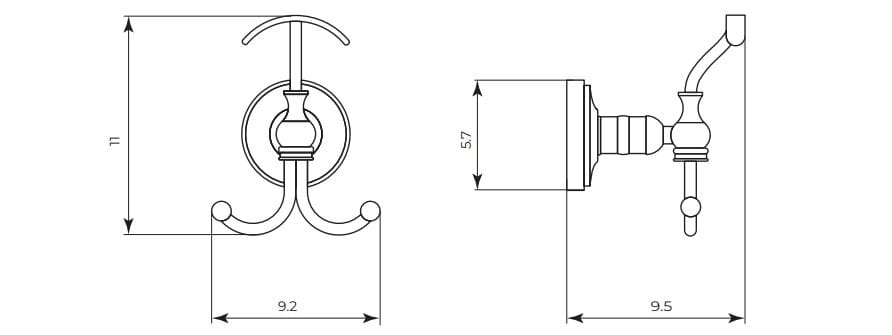Латунный халат Gaia Mobili Complements ARCH-00071314 - Вид №2