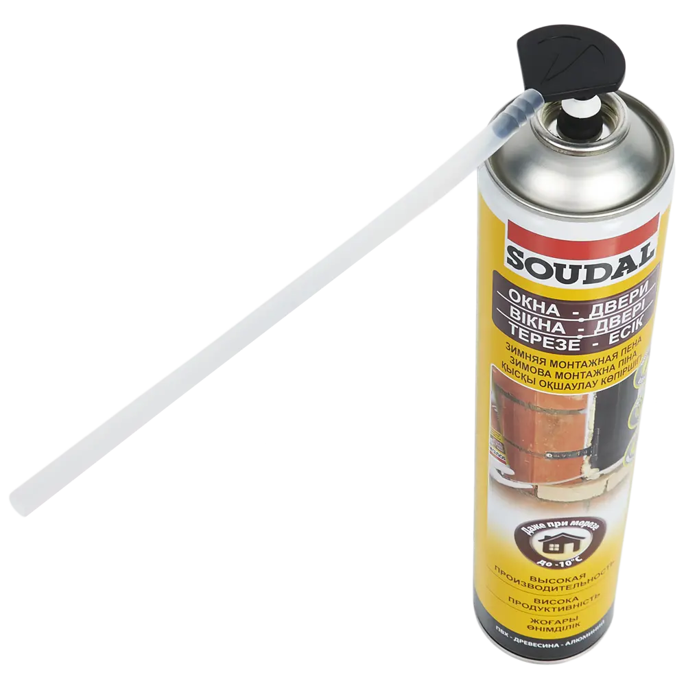 Пена монтажная бытовая Soudal для окон и дверей 45 зимняя 750 мл 11622366 STLM-2095594  - Вид №1