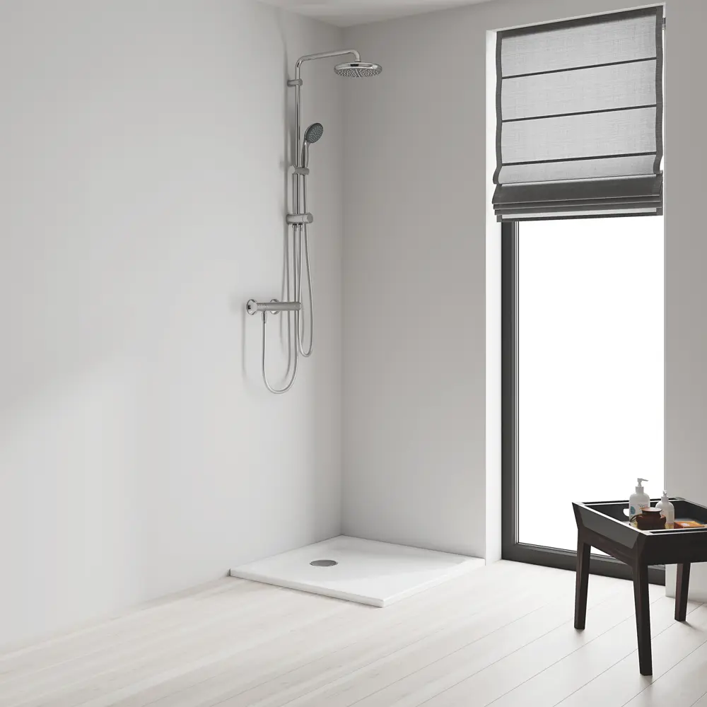 Душевая стойка Grohe Vitalio без смесителя 2 режима цвет хром STLM-2011678 - Вид №9