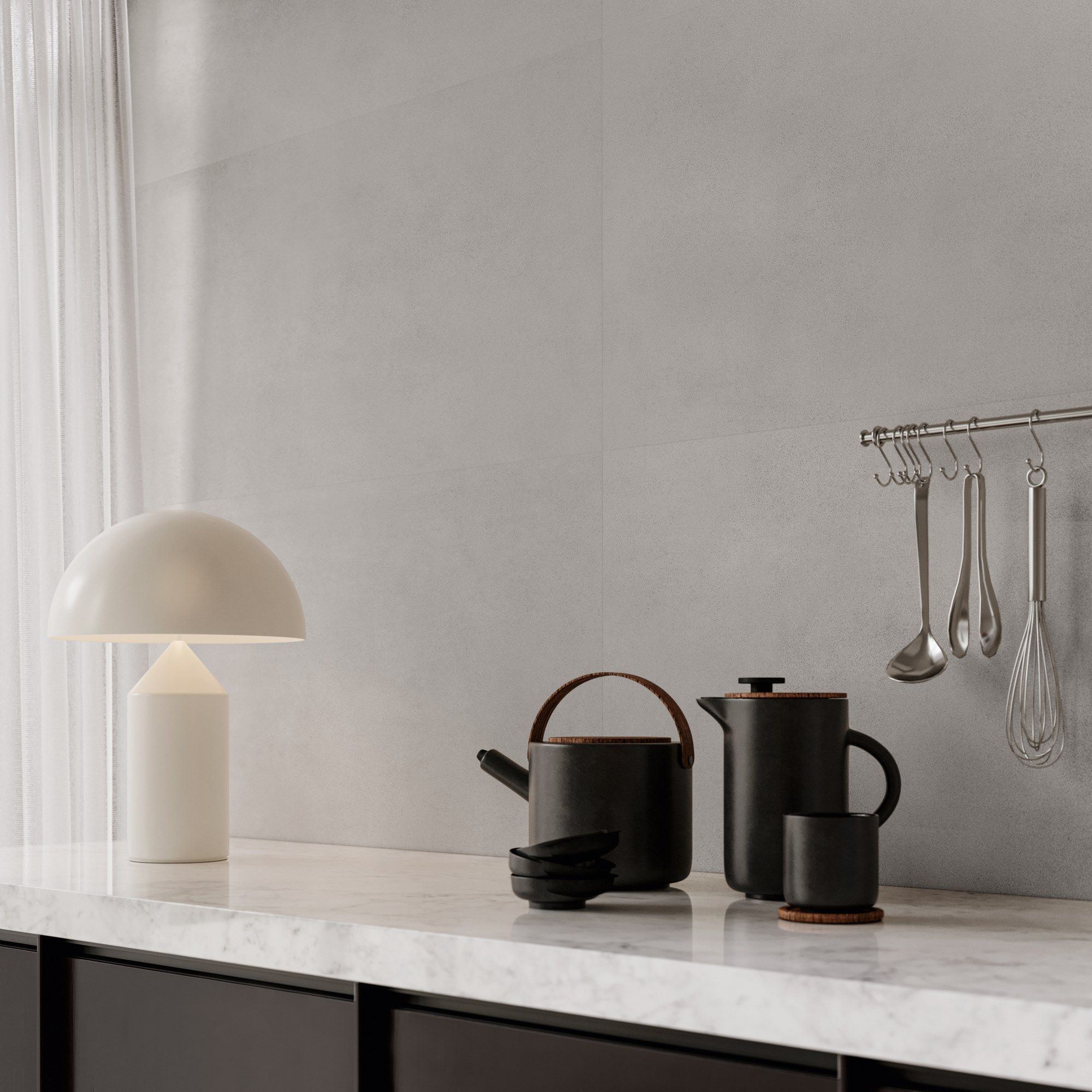 Indoor/outdoor antibacterial wall/floor tiles with concrete effect CERAMICA SANT'AGOSTINO Sable ARCH-00123301 - Вид №7