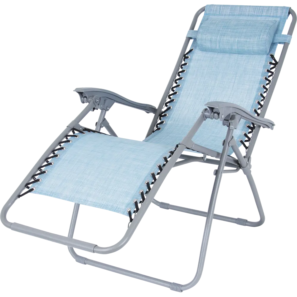 Шезлонг Бриз 165х110х65 см сталь/текстиль голубой GREENGARD STLM-2173855