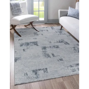 Ковер Coruna B0847A Grey-L.Blue 80x150 см Полипропилен цвет Серый