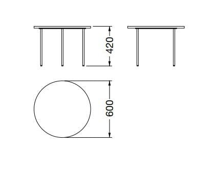 Круглый мраморный журнальный столик Porro PALLADIO ARCH-00000514 - Вид №3