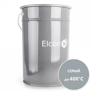 Эмаль термостойкая матовая Elcon Max Therm 00-00000015 цвет серебристый 25 л
