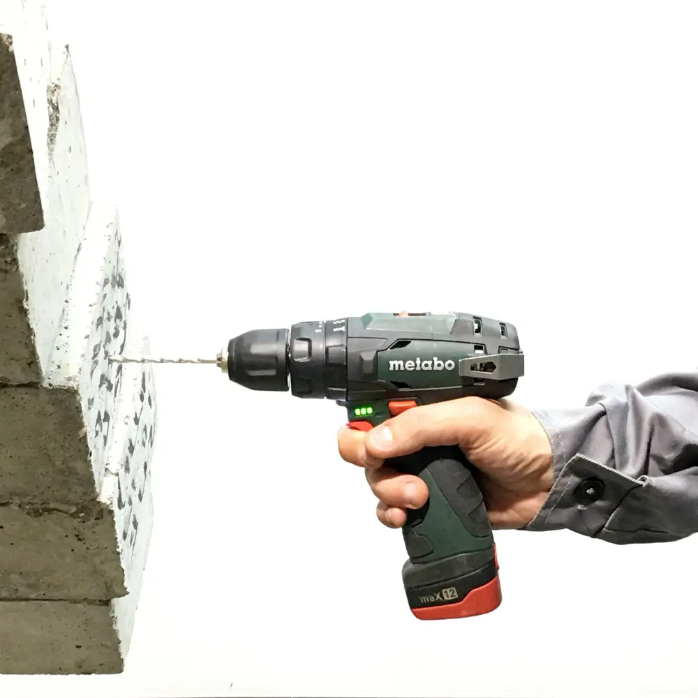 Дрель-шуруповерт аккумуляторная ударная Metabo PowerMaxx SB 600385500, 12 В Li-ion 2x2 Ач STLM-2033695 - Вид №5