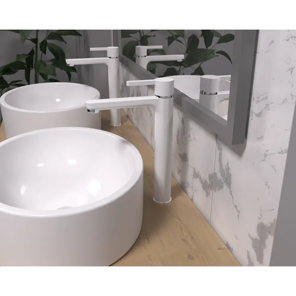 Смеситель для раковины Arena, высокий излив, цвет белый Paini STLM-2115583 - Вид №4