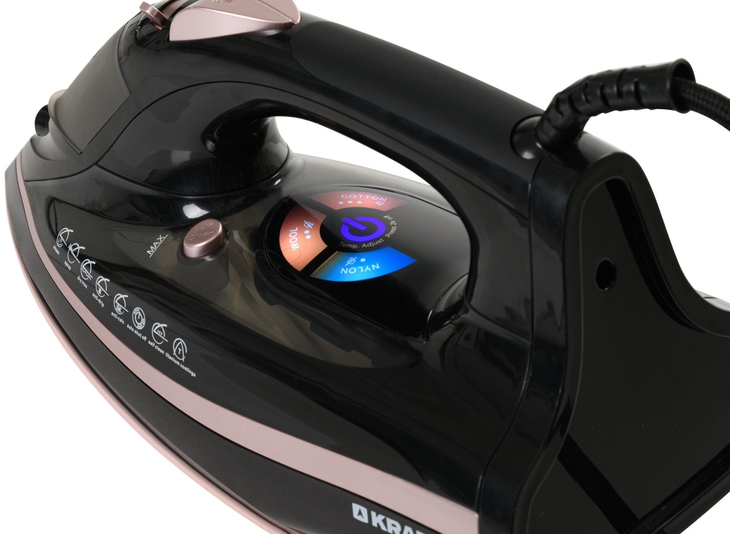 9076997 Утюг Kraft KF-CI2801AE черный STDN-0050756 - Вид №9