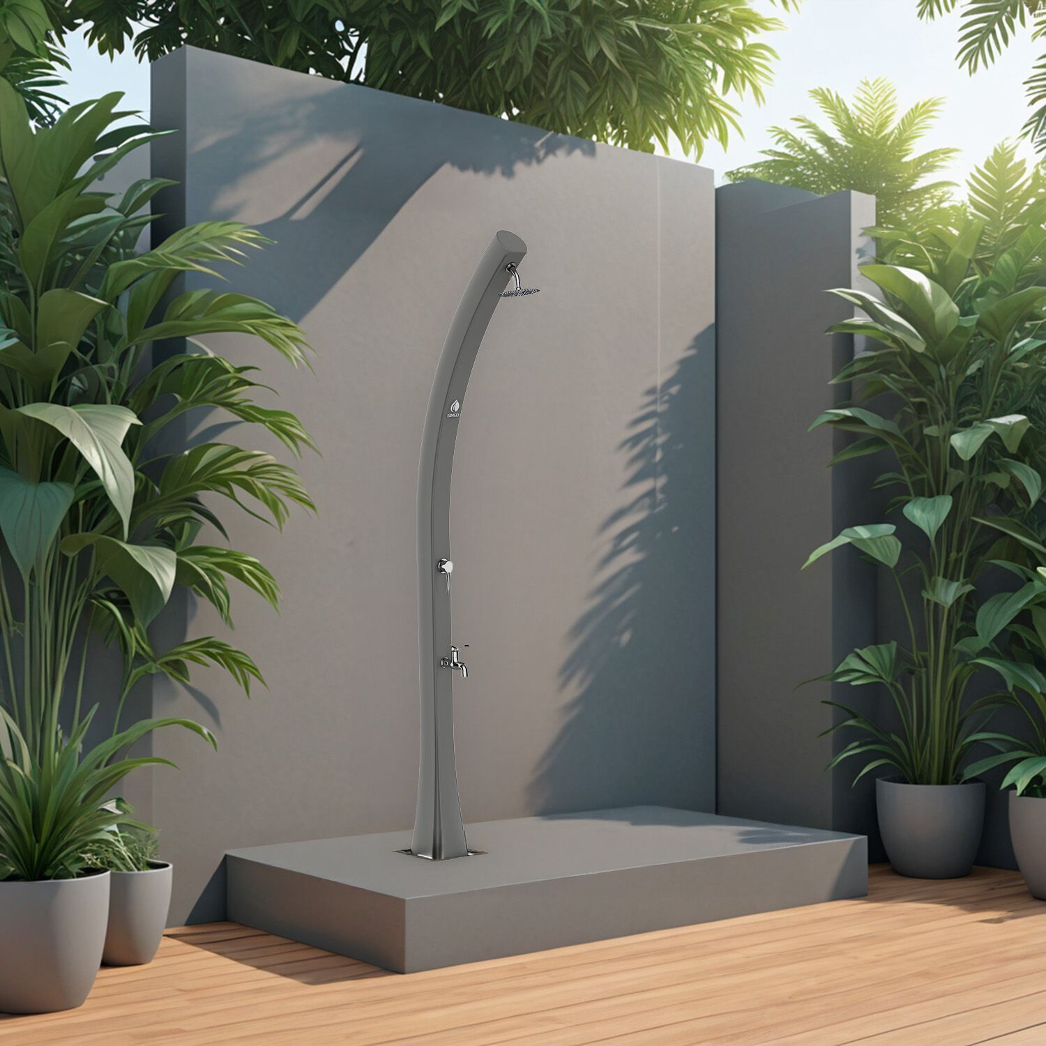 Поли солнечный открытый душ с душем SINED SOLE ARCH-00011606 - Вид №20