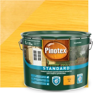 Антисептик Pinotex Standard цвет сосна 9 л