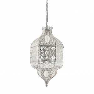 Подвесной светильник Ideal Lux Nawa- SP Argento IDEAL LUX ДИЗАЙНЕРСКИЕ 083851 Прозрачный;серебро