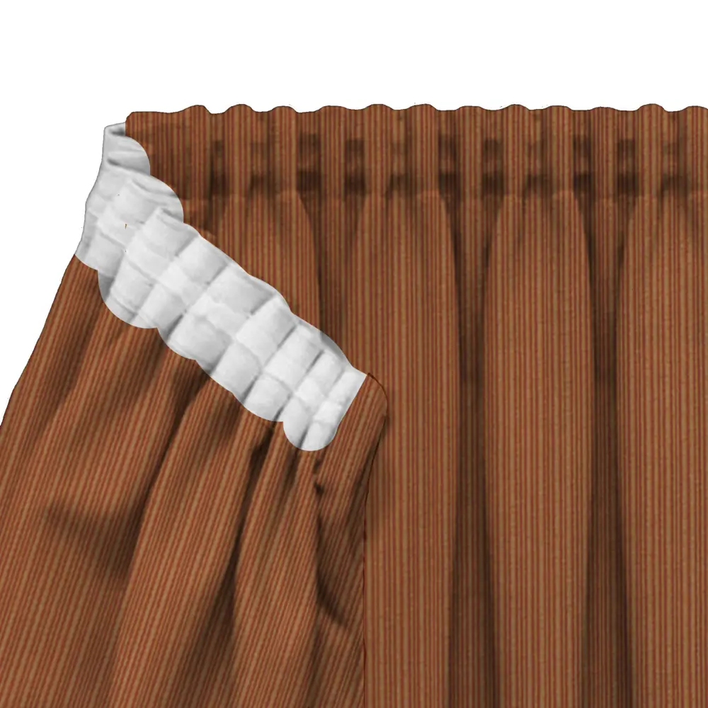 WITERRA Штора на ленте с полосками терракотового цвета 200×280 см 89427494 STLM-1576874 - Вид №4