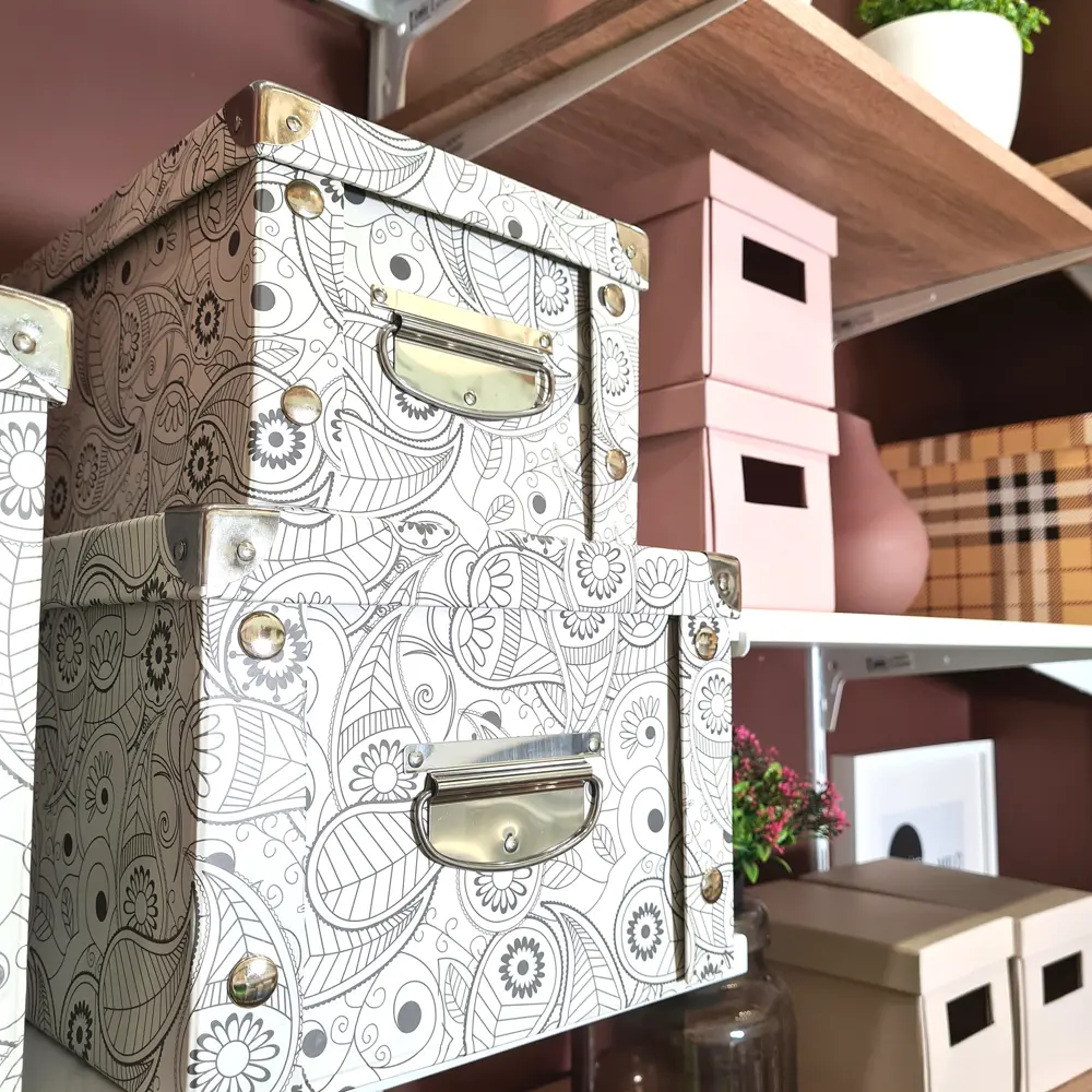 Коробка картонная 30x20x15 см узор STORIDEA STLM-2210334 - Вид №6