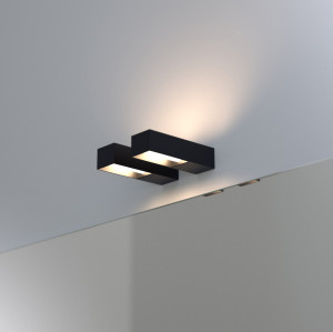 SIGN LUCEQUADRO Настенный точечный светильник в вариантах отделки: глянцевая сталь