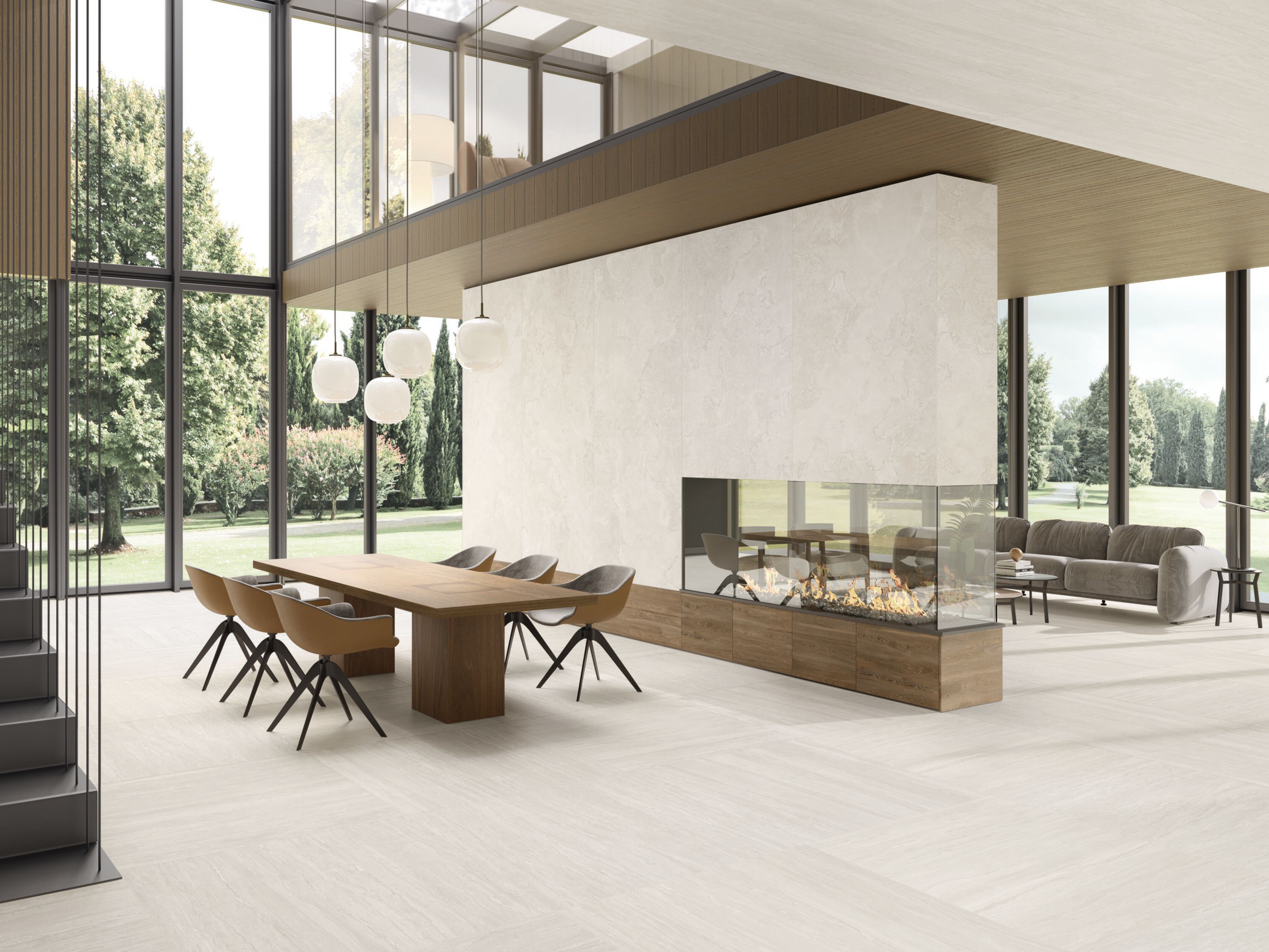 Пол / облицовка керамогранита с эффектом камня Ergon Portland Stone ARCH-00002666 - Вид №1