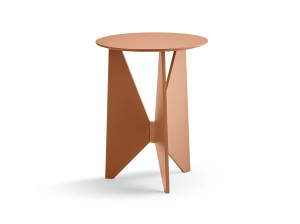 Круглый журнальный столик из шпона