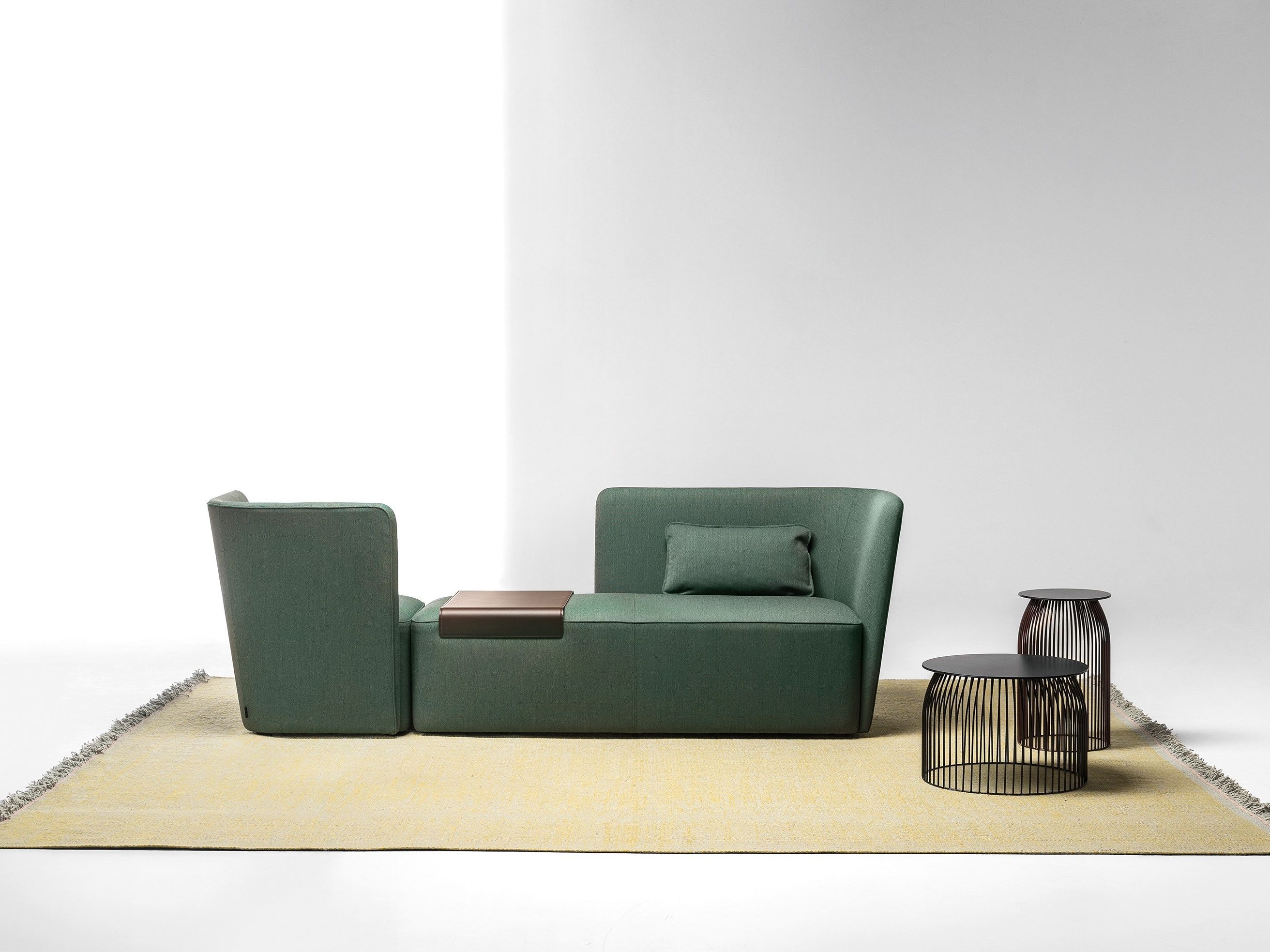 Модульный диван для контракта La Cividina велюр ARCH-00144362