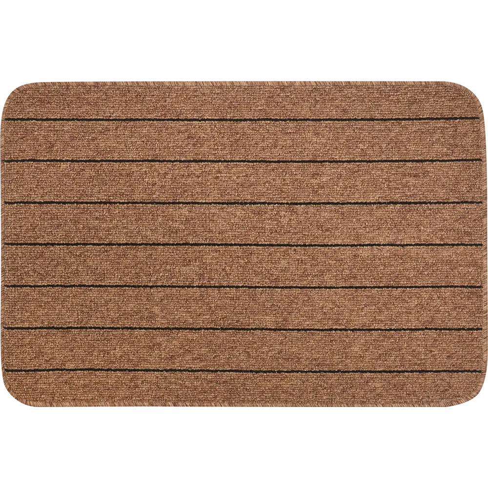 Коврик Como 67x100 см полипропилен цвет коричневый/чёрный 82207824 STLM-2117780 Santreyd 