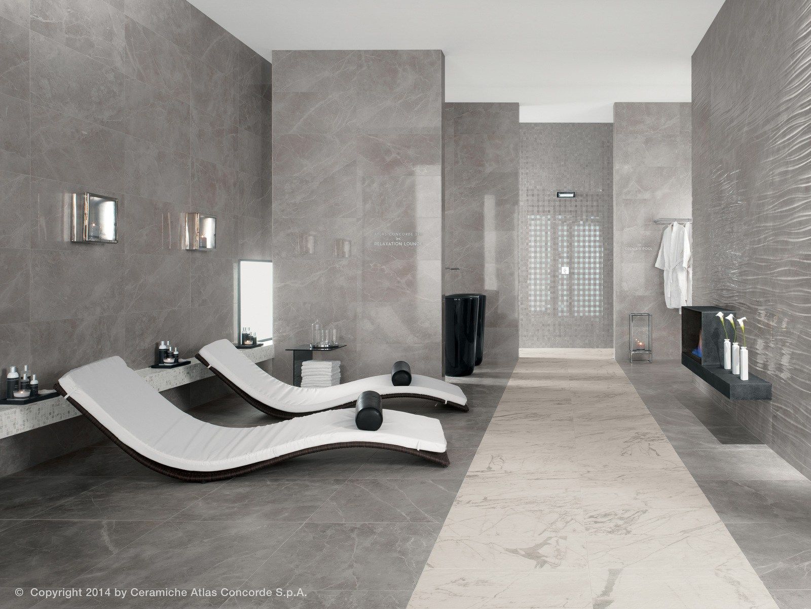 Белое керамическое покрытие с эффектом мрамора Atlas Concorde Marvel Pro ARCH-00130235 - Вид №3