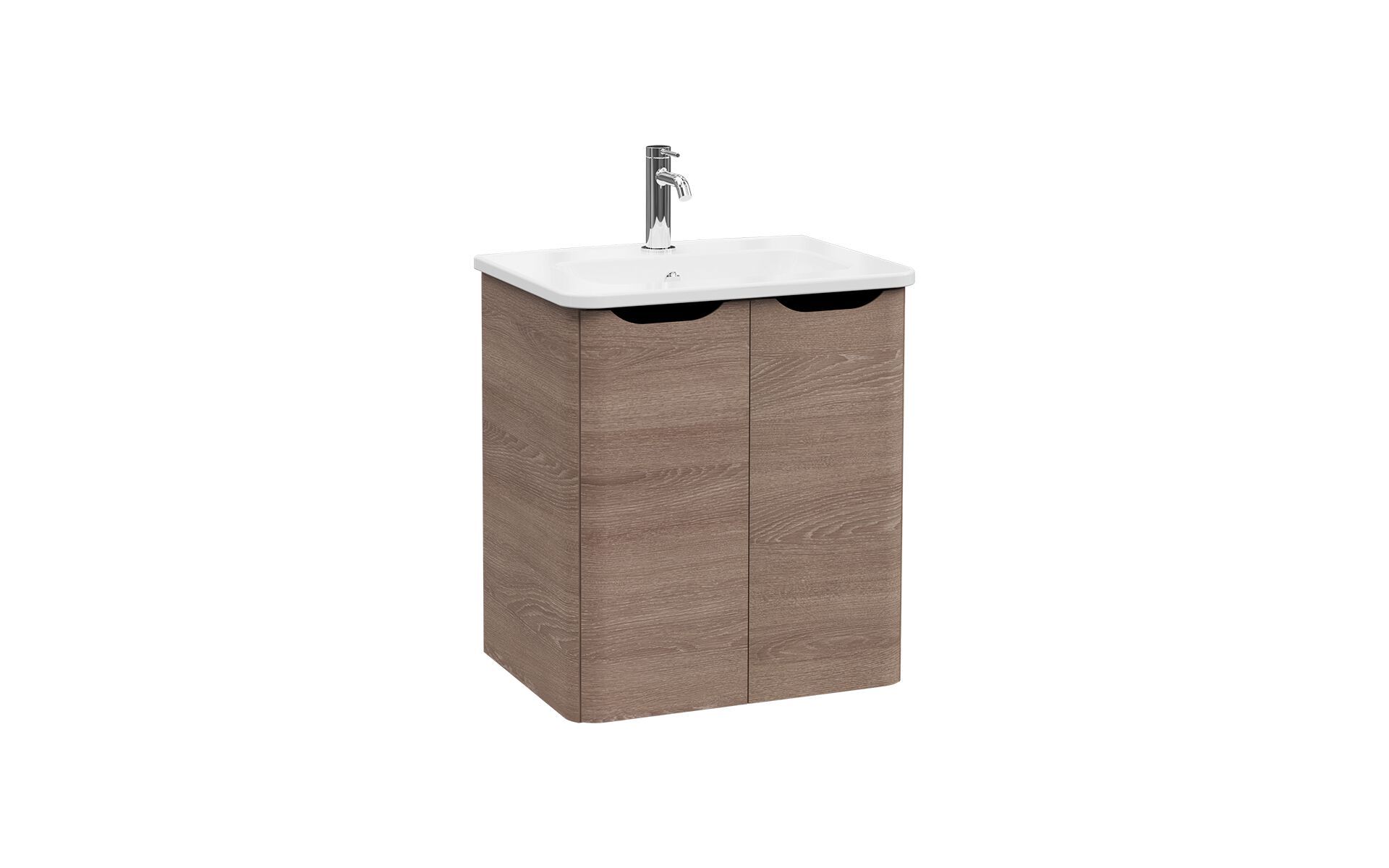 Подвесной шкаф для умывальника со встроенной раковиной VitrA Bathrooms Integra Round ARCH-00024165 - Вид №7