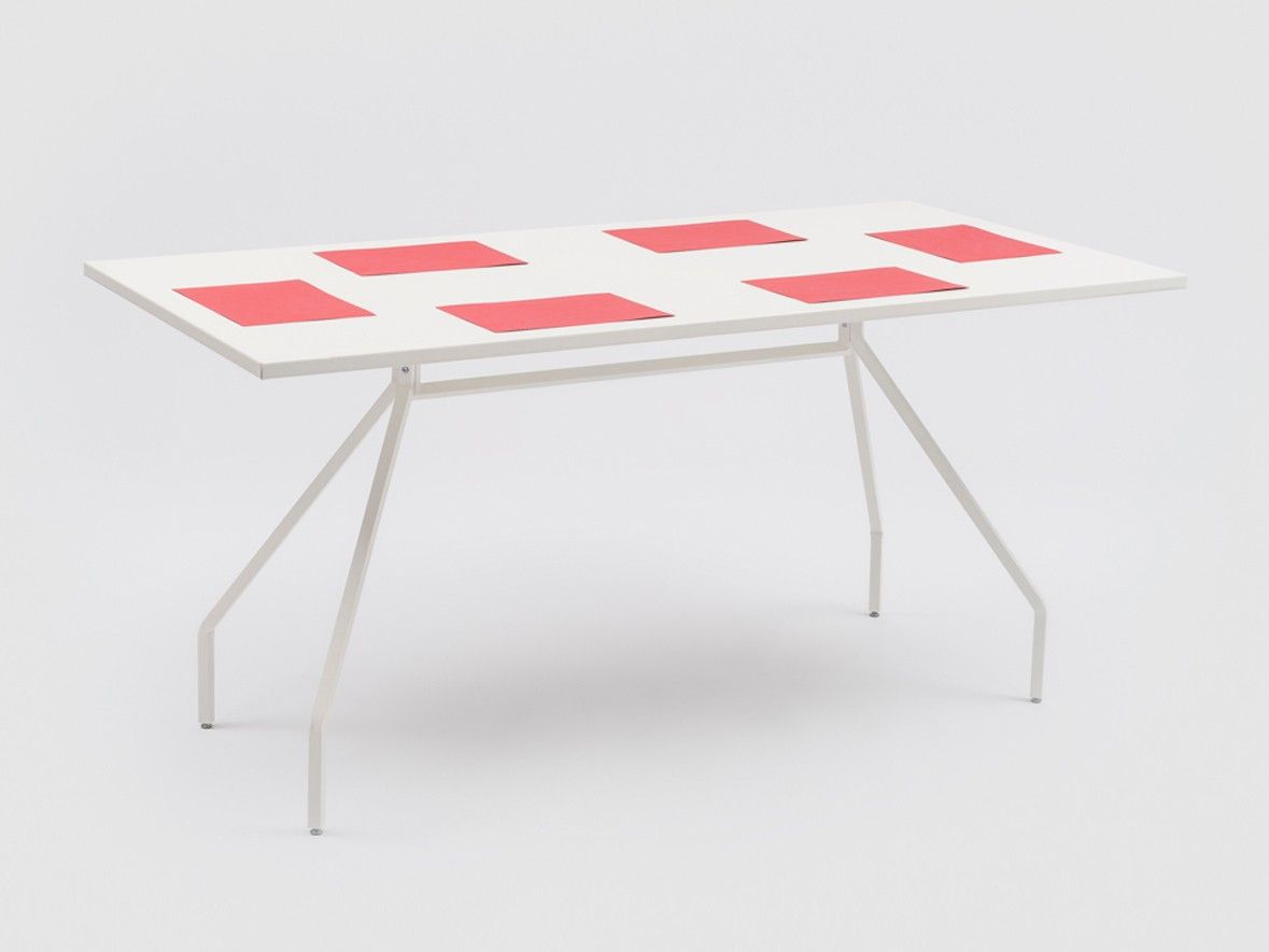 Окрашенный металлический прямоугольный стол Danese Milano X&Y ARCH-00047208 - Вид №3