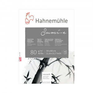 10628371 Альбом для каллиграфии "Sumi-e" 80 г/м2 30 х 40 см склейка с одной стороны 20 л. Hahnemuhle