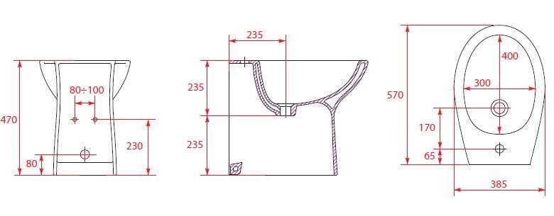 Керамические биде Goman ARCH-00097984 - Вид №1