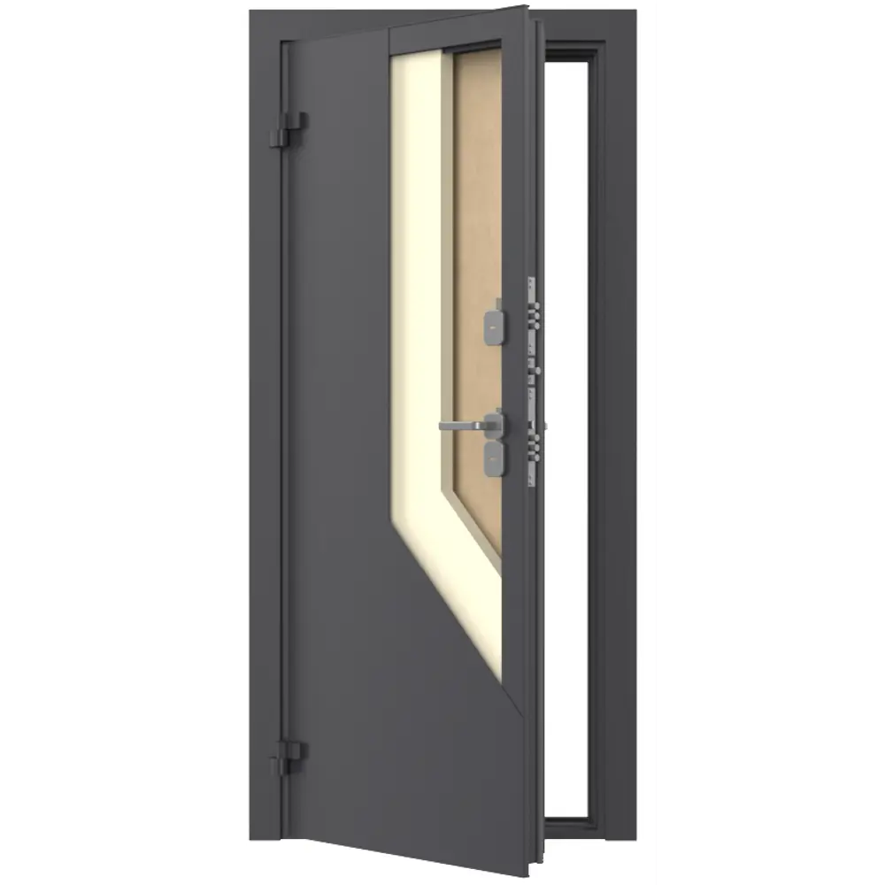 Дверь входная металлическая Термо 98x205 см левая дуб белый DOORHAN STLM-2045902 - Вид №2