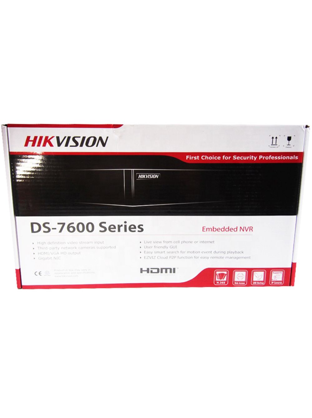DS-7604NI-K1/4P 4-х канальный ip-видеорегистратор с poe, 1 vga, 1 hdmi, аудио 1/1, вх поток 40мб/с, исх поток 80мб/с, разреш записи до 8мп, синхр воспр 2 канала@4мп, 1 hdd 6тб, 4 poe, 1 rj45, 2 usb, -10...+55°c, dc48в Hikvision Santreyd  - Вид №5