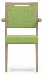 PIAVAL Штабелируемый тканевый стул с подлокотниками Swing | health & care 32-11/t6