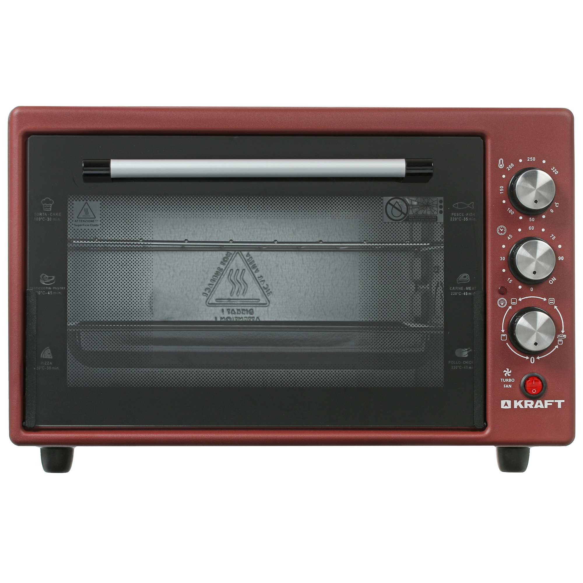 8187733 Мини-печь Kraft KF-MO 3804 RKR красный STDN-0092010