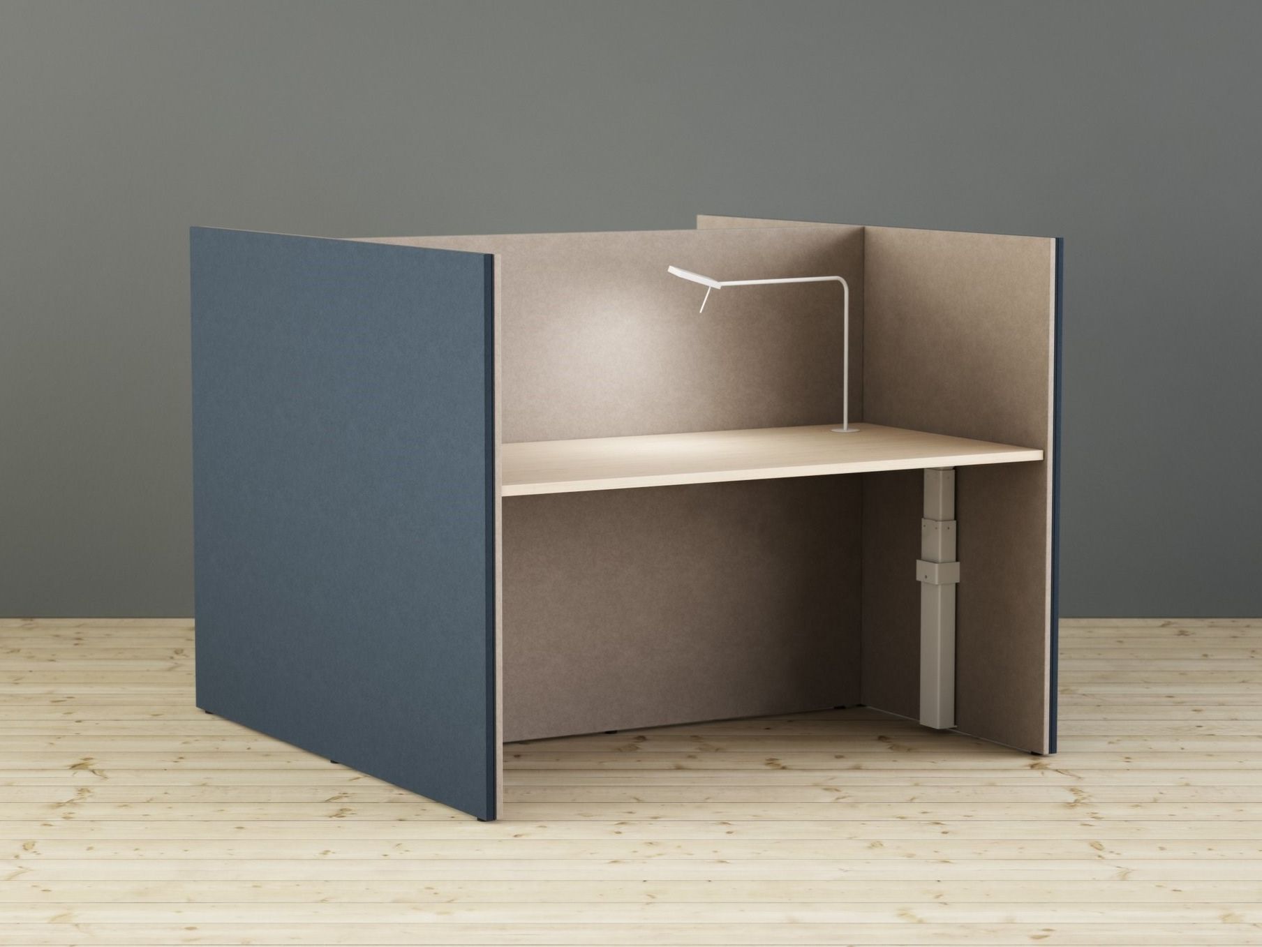 Прямоугольный стол со звукопоглощающими перегородками Glimakra of Sweden LIMBUS WORK BOOTH ARCH-00150515 - Вид №2