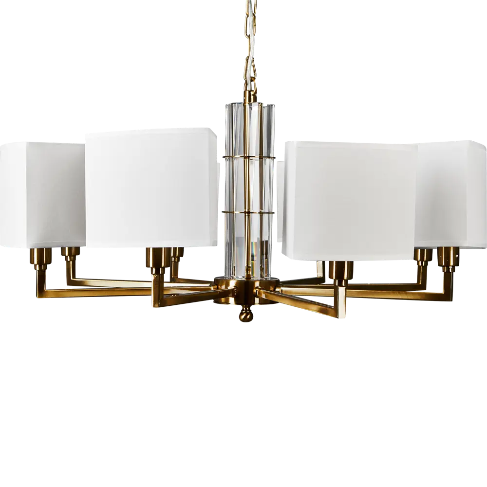 Люстра подвесная Metropolitan 8 ламп 24 м² цвет белый/золотой Maytoni STLM-2064448 - Вид №3