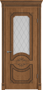 84506534 Дверь межкомнатная остекленная с замком и петлями в комплекте Милана 70х200 см ламинация ПВХ цвет дуб аурум STLM-0050812 VFD