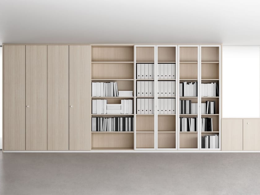 Модульный высокий офисный книжный шкаф Citterio программа 3 ARCH-00070224