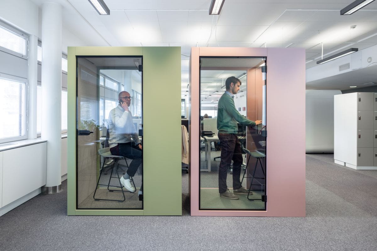 Одноместная акустическая офисная кабина со встроенным освещением Vetrospace ARCH-00090755 - Вид №7