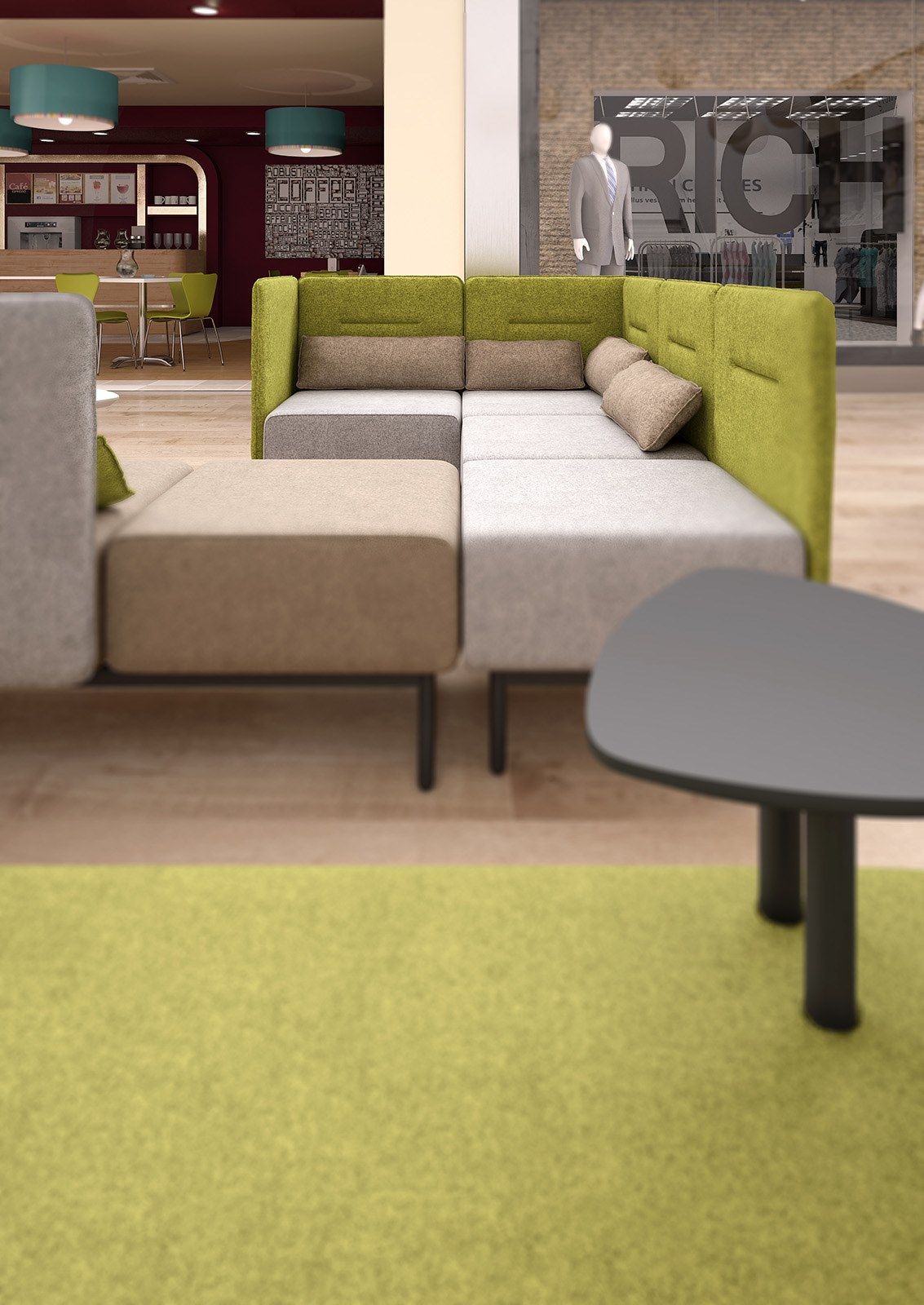 Ткань диван Leyform Around ARCH-00012985 - Вид №4