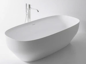 Antonio Lupi Design Отдельностоящая овальная ванна из керамики ceramilux® Ago