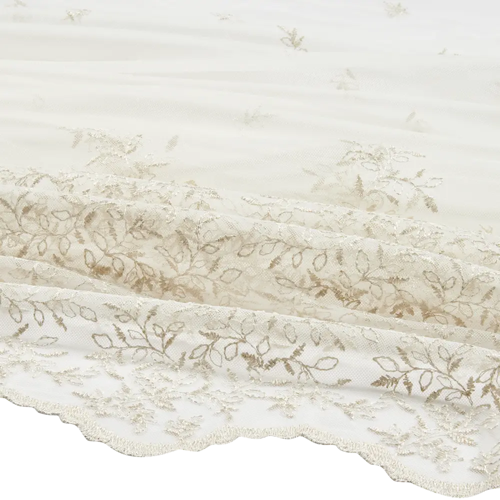 Тюль на ленте Милена 250x260 см цвет золотисто-белый MIAMOZA STLM-2140089 - Вид №3