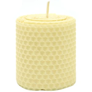 Свеча вощинная цилиндр слоновая кость 6x6.5 см 86389018 STLM-2000344
