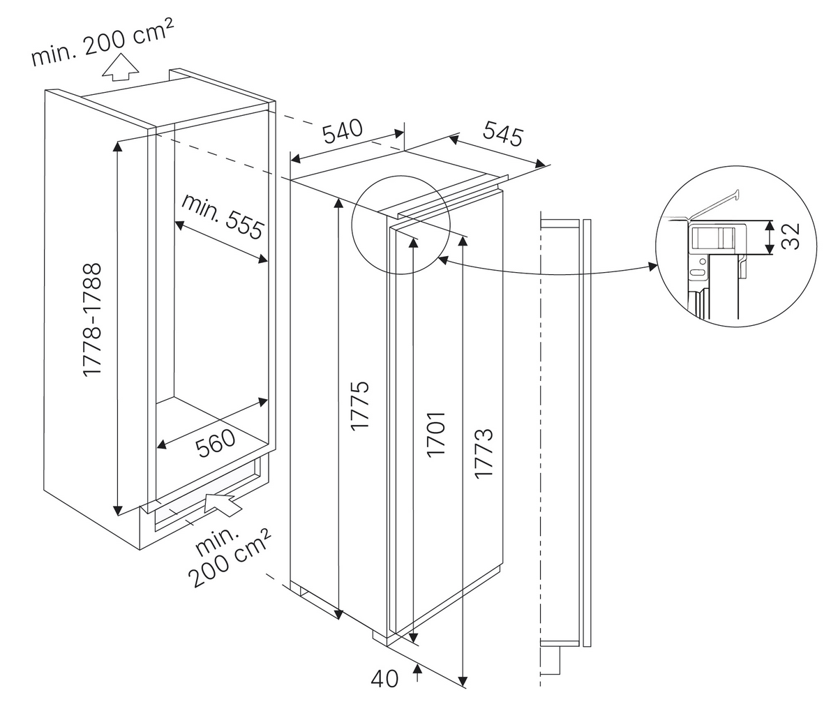 9255877 Встраиваемый морозильный шкаф Kuppersbusch FG 8840.1i STDN-0137741 - Вид №1
