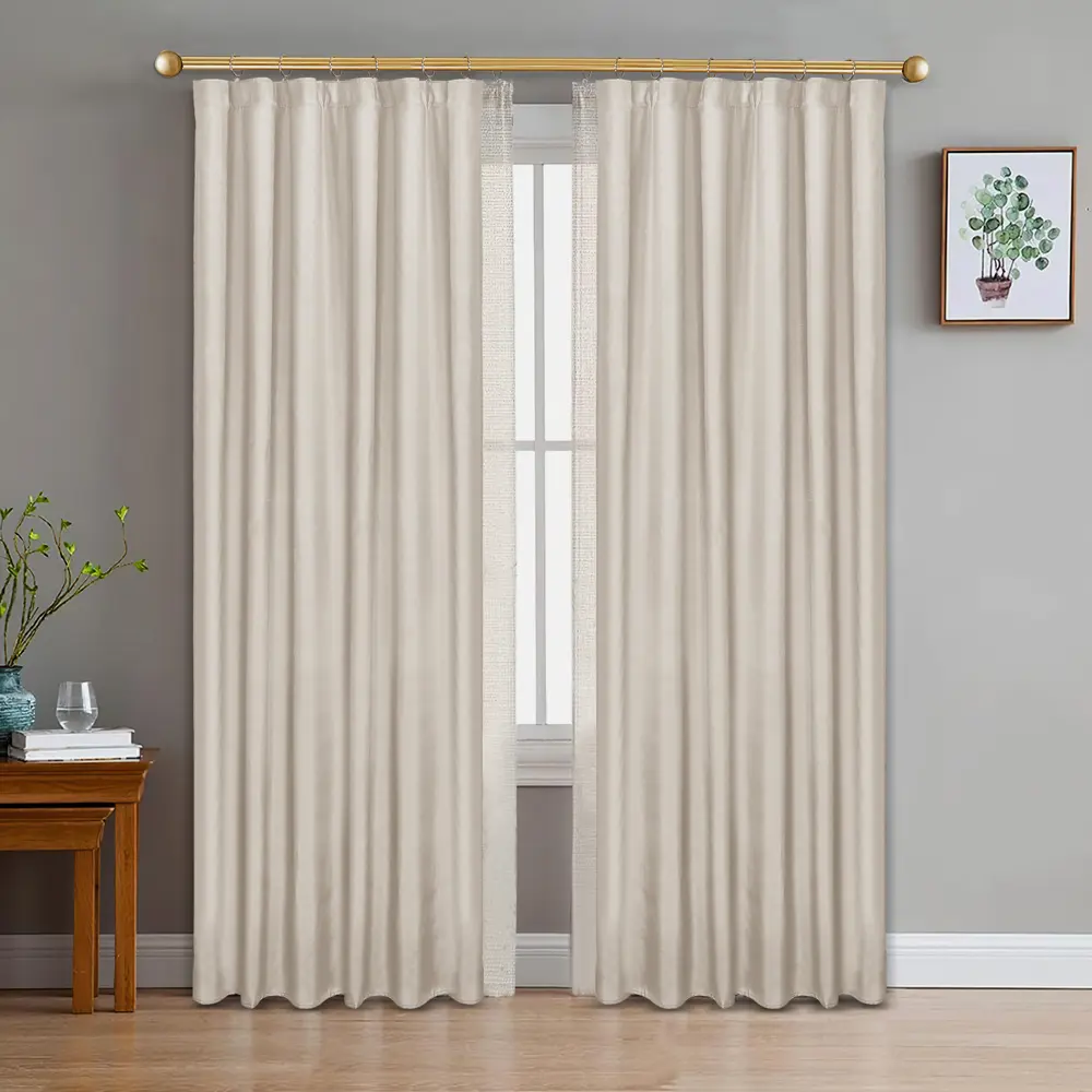 Santreyd Штора Tegal Айвори 140x260 см с ленточным креплением 89337093 STLM-1516025